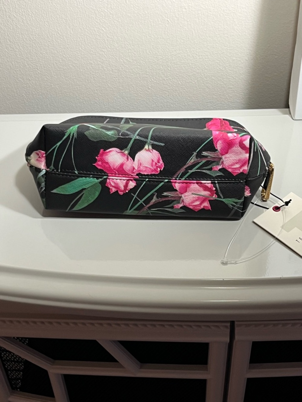 Ted Baker Black Floral Cosmetic Pouch - Picture 5 of 10